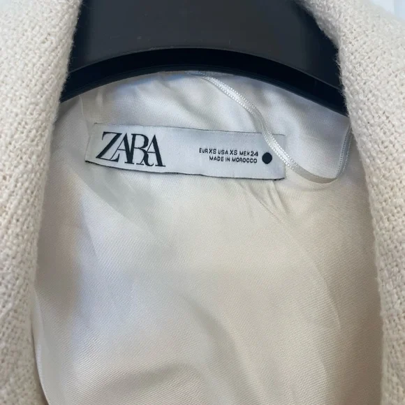 Zara Cream Women's Coat (NWOT) - Picture 4 of 4